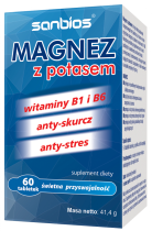 SANBIOS Magnez z potasem 60 tabl.