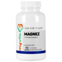MyVita Magnez w proszku 100g - Cytrynian Magnezu