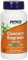 NOW FOODS Cascara Sagrada 450mg, 100vcaps.