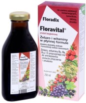 FLORADIX FLORAVITAL ŻELAZO I WITAMINY 250 ml