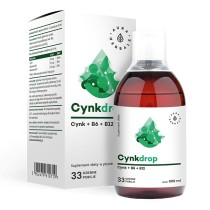AURA HERBALS CynkDrop w płynie 500ml - Cynk + B6 + B12