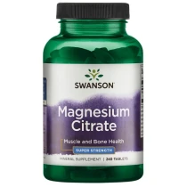 SWANSON Magnesium Citrate 240tabl. - Cytrynian magnezu