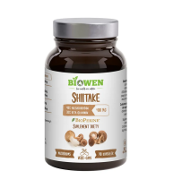 BIOWEN Shiitake 400mg, 90 kaps. - 40% polisacharydów, 30% beta-glukanów