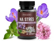 NA STRES ashwagandha, szafran, kozłek lekarski 60 kps Skoczylas