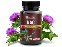 NAC (N-acetylocysteina), L-glutation, ostropest Skoczylas 60 kps