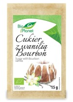 BIO PLANET Cukier z wanilią Bourbon BIO 15g