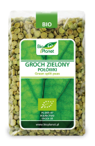 BIO PLANET Groch zielony połówki BIO 500g