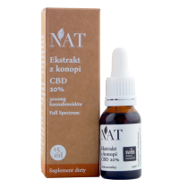 NAT Olejek - ekstrakt z konopi Full Spectrum 20% CBD 15ml