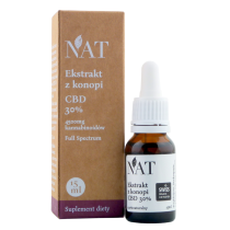 NAT Olejek - ekstrakt z konopi Full Spectrum 30% CBD 15ml