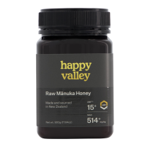 HAPPY VALLEY Miód Manuka UMF 15+ (MG 514+) 500g