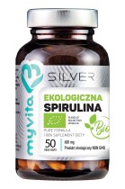 SILVER Spirulina BIO 600mg, 50 kaps. MyVita