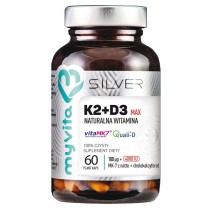 SILVER Witamina K2 100mcg + D3 MAX 4000 IU, 60 kaps. MyVita