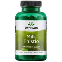 SWANSON Milk Thistle 500mg, 100kaps. - Ostropest plamisty