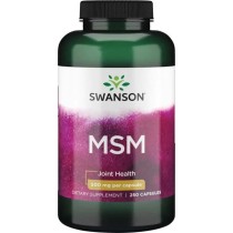 SWANSON MSM 500mg, 250kaps.