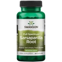 SWANSON Sarsaparilla root 450mg, 60 kaps. - Kolcorośl