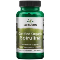 SWANSON Spirulina Certified Organic 180tabl.