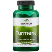 SWANSON Turmeric 720mg, 100kaps. - Kurkuma